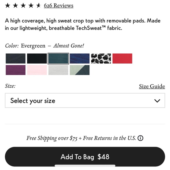 OV Move Free Crop Top - Sold out - Picture 8 of 14